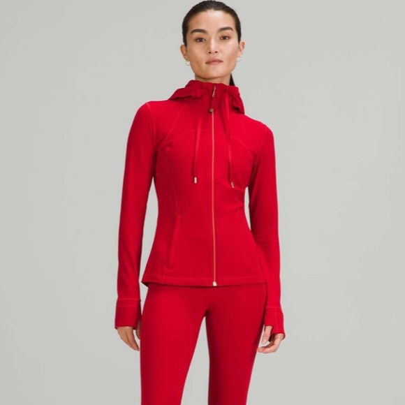 Lululemon Lunar New Year Hooded Define Jacket *Nulu Dark Red LNY Size Sz 8 - Picture 4 of 12